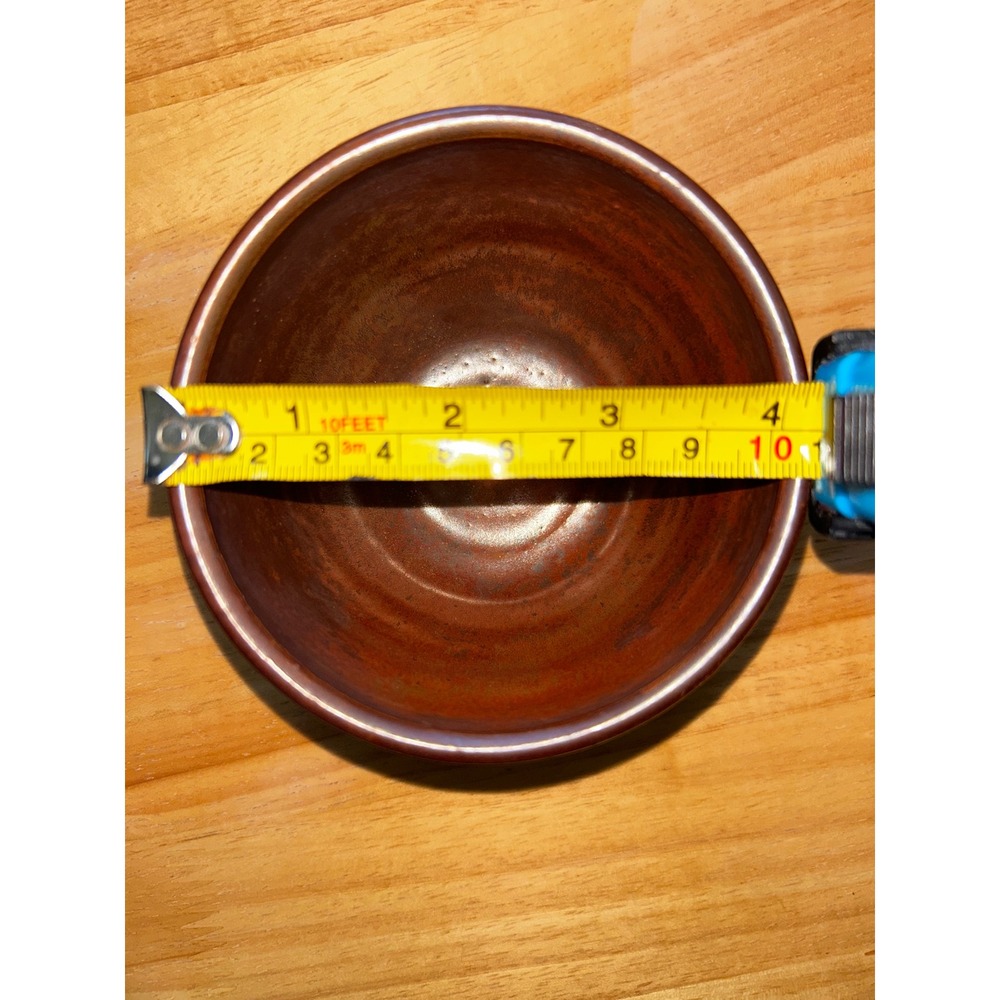 Handmade Studio Pottery Rustic Earthy Glazed Ceramic Bowl Signed Artist Mark - Picture 7 of 8